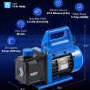 Orion Motor Tech Vacuum Pump, 4.5 cfm 1/3 hp HVAC Single Stage Vacuum Pump for R12 R22 R134a R410a R502, Auto AC Vacuum Pump Kit for Automotive Air Conditioner Resin Degassing & More, Oil Included