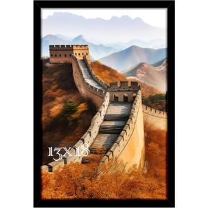 Picrit 13x18 Picture Frame, Photo Frame for Wall Mounting Display, Black