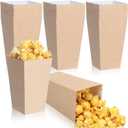 150 Pcs Mini Popcorn Bucket Bags Bulk Disposable Popcorn Boxes 4.57 Inch Tall, Cardboard Cups Container for Movie Theater Dating Birthday Party(Kraft Style)