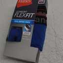 Hanes Men's Anti-Chafing Underwear Pack, 3-Pack, Total Support Pouch Moisture-Wicking Boxer Briefs, Trunks, or Long Leg (XX-Large, Blue/Red/Black)