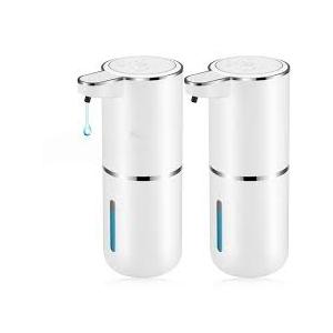 2 Pack Automatic Soap Dispenser,Automatic Liquid Soap Dispenser Touchless,12.8oz/380ml USB Rechargeabled Wall Mounted Smart Soap Dispensers for Bathroom Kitchen Dish Soap