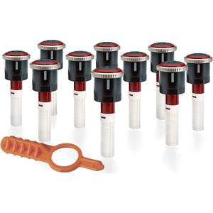 Sprinkler 10 Pack Hunter MP Rotator MP1000 90-210 8'-15 Nozzles with Free Tool!