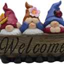 ICE ARMOR 7.25" W Gnome Wiseman Figurine Statue Sculpture Ornament Decoration Home/Room Decor Ideas for Housewarming, Holidays and Birthdays Great Collectible Addition