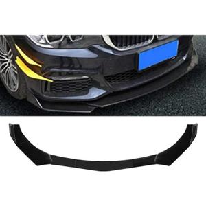 Universal Car Front Bumper Lip, Adjustable Air Dam Body Kit Chin Spoiler Splitter Diffuser 5PCS/Set, Glossy Black