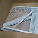 Daisypower Window Air Conditioner Side Panels Curtain Kit with Frame,Window AC Insulation Side Panel for AC Units Parts Replacement Screen (5,000 BTU)
