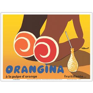 Orangina Soda with Orange Pulp ( La Pulpe dOrange) - Fruitilliante - Vintage Advertising Poster by Bernard Villemot c.1972 - Master Art Print (Unframed) 9in x 12in (12L" x 9W") Orangina Soda with Orange Pulp ( La Pulpe dOrange) - Fruitilliante - Vintage Advertising Poster by Bernard Villemot c.1972 - Master Art Print (Unframed) 9in x 12in (12L" x 9W")