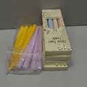 Nuanchu Taper Candles 10 Inch (H) Dripless Tapered Smokeless Long Tall Unscented Dinner Candle for Easter Party Wedding Home Decor Candlesticks, Long Burning (Pastel Colors)