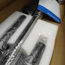 12FT Dust Barrier Poles 4 Pack with Carry Bag, Stainless Steel Spring Retractable Zipper Wall Poles Kit for Home Renovation, Construction & Isolation Work