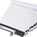 Fuxury 10x13 200 Pcs White Poly Mailers Shipping Envelopes, Self-Sealing Envelopes, Boutique Custom Bags, Enhanced Durability Multipurpose Envelopes, Keep Items Safe & Protected