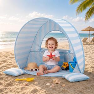 Pop Up Baby Beach Tent, UPF 50+ Sun Shelter, 35" x 26" x 26"