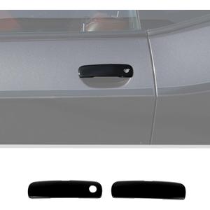 Voodonala for Challenger Door Handle Cover Trim Embellishment Fit for 2012-2025 Dodge Challenger Exterior Accessories 2pcs Black