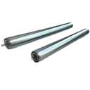 Set of 2 Durable Galvanized Steel Conveyor Rollers, each 16 in BF Length & 1.5 in Diameter | 1/4" Axle Diameter | Replacement Steel rollers for Roller Conveyor Systems, Roller Stands
