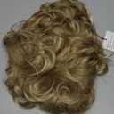 Lydell Women's Short Curly Wavy Wig Synthetic Hair Full Wig 6 inches (L16-613 Blonde with Highlights)