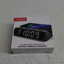 Timex Alarm Clock with Wireless Charger for iPhone, Android, and AirPods - Black (TW14B)