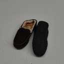 VLLy Mens Slippers Moccasins with Plush Lined Cozy House Bedroom Shoes for Men (10, Darkbrown)