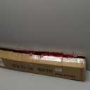 Red Christmas Tree, 6ft Artificial Tinsel Christmas Tree for Home Decorations550 Branch Tips Premium Hinged Holiday Xmas Tree for Halloween Decor