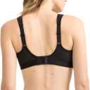Champion Women's Sports Bra, High-Impact, Maximum Support, Breathable, Moisture-Wicking Fabric, Black, 32D