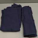 MIULEE Decorative Linen Euro Sham Pillow Covers 24x24 Indigo Blue Boho Farmhouse Neutral Couch Throw Pillows for Bed Pack of 2 Accent Coastal Modern Pillowcase Summer Sofa Livingroom Home Decor