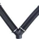 75mm Parking Heater Air Duct Vent Kit Hoses Clamps Y-Branch Connector Flat Air Vent Outlets Compatible with Eberspacher Webasto and More 5KW Chinese Air Diesel Parking Heaters