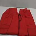 Panadila Womens Barrel Pants Drawstring Wide Leg Sweatpants Baggy Summer Lounge Pants Casual Beach Trousers (Red, M)