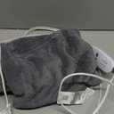 Calming Heat Massaging Vibrations Weighted Heating Pad by Sharper Image | Temperature Settings, Auto Shut-Off Feature, Gift for Holidays, Women & Men | 3 Heat, 6 Massage, 12 x 24, 4 lbs