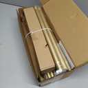 Gold Double Curtain Rods for Windows 72 to 144 Inch, 1 Inch Adjustable Decorative Crystal Long Dual Curtain Rod, Heavy Duty Vintage Double Drapery Pole with Gold Foil Finials for Living Room