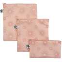Tiny Twinkle Reusable Snack Bags for Kids 3 Pack Snack Pouches & Sandwich Bag for Toddlers Machine Washable, Mess-Proof for Lunch & Travel (Shine)