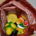 24 Pcs Christmas Rubber Ducks with a Bag, Christmas Stocking Stuffers for Kids, Santa Duckies for Xmas Party Favors Decorations, Ducks for Jeeps Classroom Gift Exchange, Baby Bath Toys