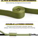 Fida 6 FT Heavy Duty Dog Leash with 2 Comfortable Padded Handles, Traffic Handle & Advanced Easy Snap Hook, Reflective Walking Lead for Large, Medium & Small Breed, Green