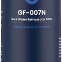 GLACIER FRESH New Upgraded Elarisey Filtration Technology, Compatible with Samsung DA29-00020B Refrigerator Water Filter, HAF-CIN/EXP, RF4267HARS for French Door Refrigerator Kitchens (1-Pack)
