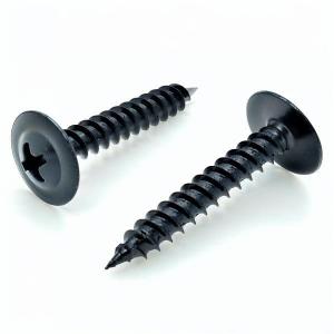 BCP Fasteners #8 x 1, 100 Qty Black Wood Screws - Phillips Modified Truss Head Wood Screws, Black Phosphate Coated Carbon Steel, Perfect for Wood-to-Wood & Thin Metal Fastening Projects BCP1079