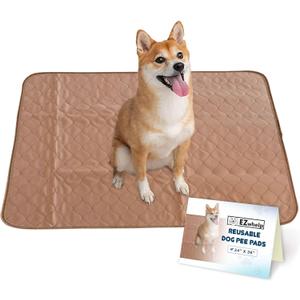 EZwhelp Reusable Dog Pee Pads - Waterproof Training Pads for Dogs - Washable & Sanitary - Rounded Corners - Laminated, Lightweight, Durable - Pet Essentials for Puppy Training and Whelping - 36" x 34"