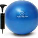ProBody Pilates Small Exercise Ball with Pump - 9 Inch Workout Ball for Stability, Barre, Yoga, Core & Physical Therapy (Blue)