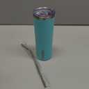 BJPKPK 20 oz Skinny Tumbler Stainless Steel Coffee Mug Slim Vacuum Insulated Travel Cup,Turquoise