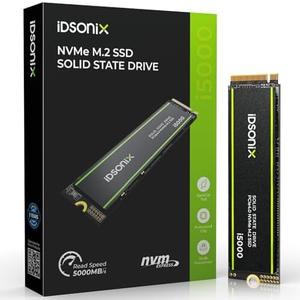 iDsonix 1TB SSD M.2 2280 PCIe Gen 4x4 NVMe Internal Solid State Drive - Read Up to 5000MB/s, for Video Editing, Rendering, Compatible with Laptop,Desktop - i5000