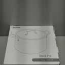 BEZIA 6 Quart Stock Pot with Lid, Ceramic Nonstick Cooking Pot, Soup Pot with Stainless Steel Handle, Tempered Glass Lid, Induction Compatible for Pasta, Soup, Spaghetti, Dishwasher Safe, Cream