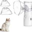 YFL Portable Nebulizer for Pets Breathing Problems - 2 Masks Nebulizer for Cats and Dogs, Low-Noise Battery Operated for Home Travel Use (Type-C Charging)