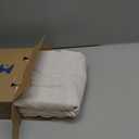 MIULEE Natural White Linen Curtains 84 Inch Long for Bedroom Living Room, Soft Thick Linen Textured Window Drapes Semi Sheer Light Filtering Rod Pocket Back Tab Neutral Farmhouse Cream Ivory 2 Panels