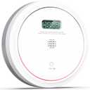 Smoke and Carbon Monoxide Detector Combo 10 Year Battery, Dual Sensor Smoke Alarm Carbon Monoxide Detector with LCD Display for Home, 1 Pack