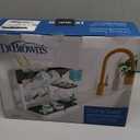 Dr. Brown's Drying Tower, Stand-Up Drying Rack, Countertop Baby Bottle Drying with Organized Storage for Baby Essentials, Space Saving Vertical Rack (Black and White)