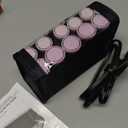 Remington Compact Ceramic Dual Voltage Hot Rollers for Long and Short Hair, Hair Setters, Hair Curlers, 1-1 " Purple/Black, 10 Piece Set