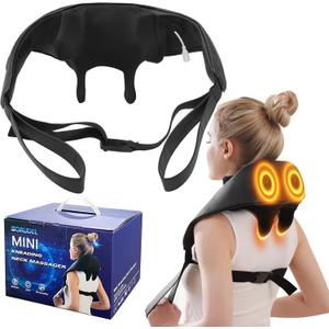 Back and Neck Massager, Back Massager Deep Tissue Kneading -Matte Black