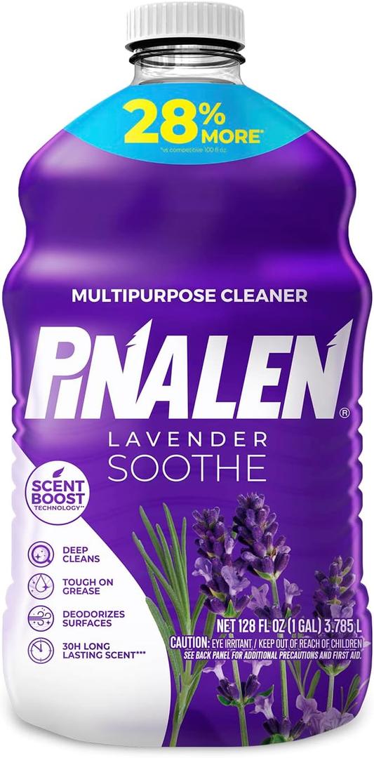 PINALEN Max Aromas Multipurpose Cleaner - Lavender Soothe Scent - 128 fl oz - All Purpose Cleaner for Kitchen, Bathroom, Floors & Surfaces