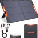 SOKIOVOLA N-Type 16BB 110W Portable Solar Panel for EF/Jackery/Bluetti/Anker Power Station, 25% High Efficiency ETFE Foldable Solar Panel Charger IP68 Waterproof for Outdoor Camping RV