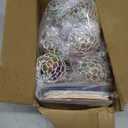 FLYSNK 24 Pack Valentines Day Cards for Kids with Fidget Stress Balls Valentines Mesh Grape Squeeze Toys Classroom Exchange Gifts, Party Favors & School Prizes for Boys Girls