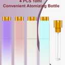 2 x YOUXIU Travel Perfume Bottle Refillable,perfume travel refillable 10ml Portable Mini Refillable Perfume Atomizer Refill Bottlerefill Small Spray Bottle Fortravel Accessories For Women Mens 4 Pack (Purple Pink Blue White)