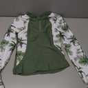 GRACE KARIN Girls Rash Guard Swimsuit Long Sleeve Two Piece Bathing Suit UPF 50+ Summer Swimwear Size 10Y