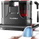Carpet Cleaner, MUJERBAY Portable Spot and Stain Cleaner, Easy Move with Handle, Deep Cleaning Machine for Couch, Stairs, Car and Pet Messes. (Bright Red)