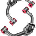 KSP 2-4in Upper Control Arm with Flexible Ball Joints for Silverado Sierra 2500HD 3500HD 20-26, Heavy Duty Steel Front Control Arm fit Chevy GMC,Adjustable Enlarged UCA Replace for OE Fixed Parts