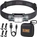 SLONIK Headlamp Rechargeable - 1000 Lumen LED USB Rechargeable Headlight - IPX4 Waterproof Head Lamp with Bright 60 ft Flashlight Beam - Hiking & Outdoor Camping Gear, Black - LED Headlamp (1000l Gen 2)